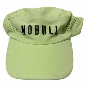 NOBULL 5 Panel Twill Running Hat Lime Green
